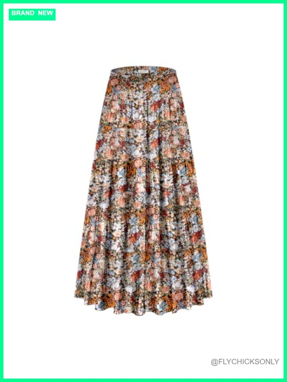 Women's Maxi Skirt with Pockets A Line Pleated Chiffon High Waist